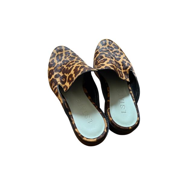 1.STATE Women's Leopard Print Flat Mule Slip-On Size 7.5 - Picture 3 of 13